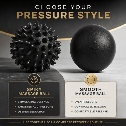 Muscle Massage Ball Set 6.1cm 7cm Lacrosse Spiky Trigger Point Therapy Balls for Back Feet Legs Shoulder