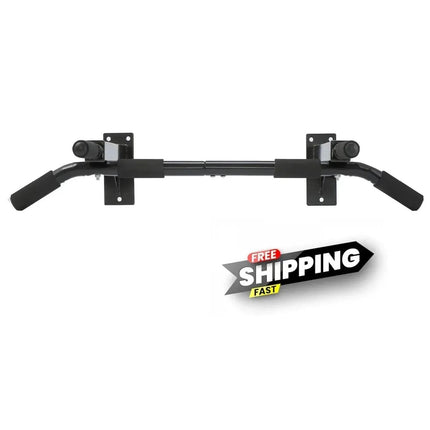 Wall Mounted Pull Up Bar, Multi Grip Chin Up Bar with Foam Padded Handles, Steel Upper Body Training Bar for Home Gym, Back, Arms, Shoulders & Core Workouts