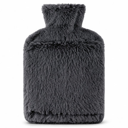 2L Extra Long Hot Water Bottle with Soft Plush Cover, Reusable Long Hot Water Bag for Bed, Sofa & Everyday Home Use