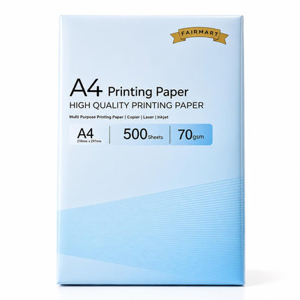 A4 Multipurpose Printer Paper White 70GSM 80GSM 500 Sheets 1 Ream Copy Paper for Inkjet Laser Copier Home Office School Printing