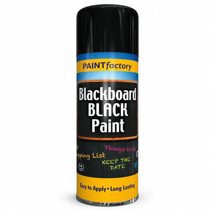 Blackboard Black Spray Paint 400ml Pack of 1 / Pack of 2 Matt Black Chalk Paint Multipurpose Furniture Wall Spray