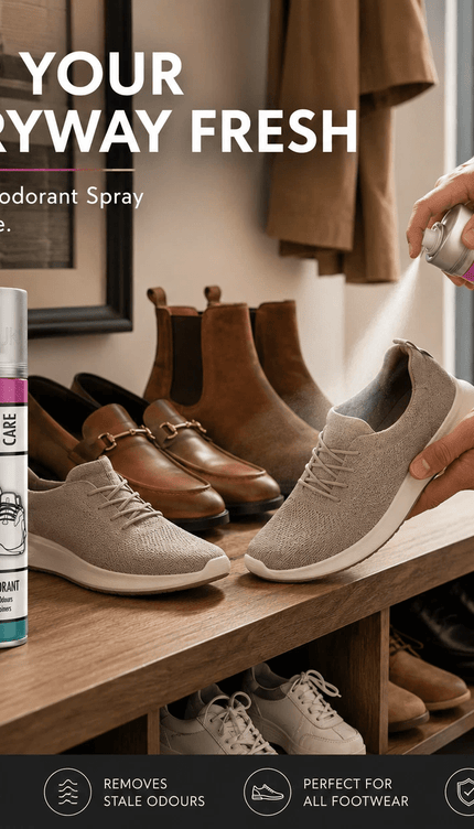 Shoe & Boot Deodorant Spray 250ML Odour Remover Foot Smell Neutralizer Fresh Fragrance Spray for Trainers Shoes Boots Gym Sports Footwear Hygiene Care