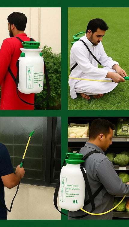 5L Garden Pressure Sprayer Pump Action Weed Killer Fertiliser Cleaning Bottle