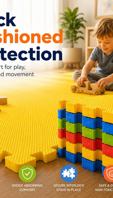 EVA Foam Interlocking Floor Mats 30 × 30 × 1cm