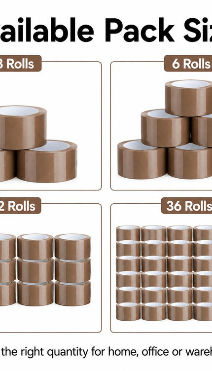 Brown Parcel Packing Tape – 48mm × 66m