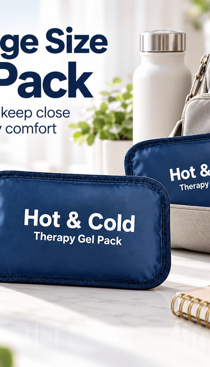 2 Pack Large Reusable Hot & Cold Gel Packs for Shoulder Knee Back Elbow Ankle
