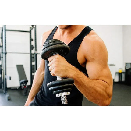 15-50kg Cast Iron Adjustable Dumbbell Weight Barbell Set for Men Women Home Gym Fitness Strength Training Muscle Building Exercise Equipment Indoor Workout