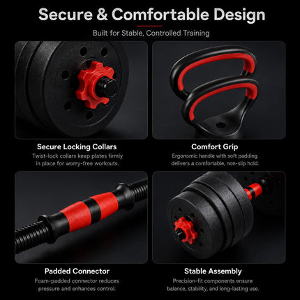 6-in-1 Adjustable Weight Set