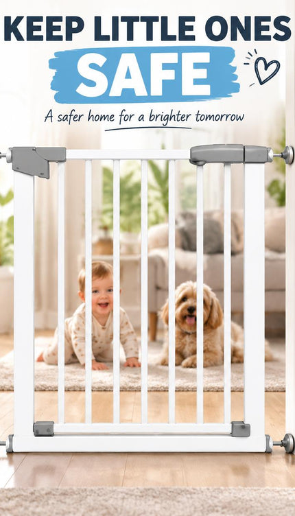 63-70cm Baby Safety Gate Auto Close Double Lock