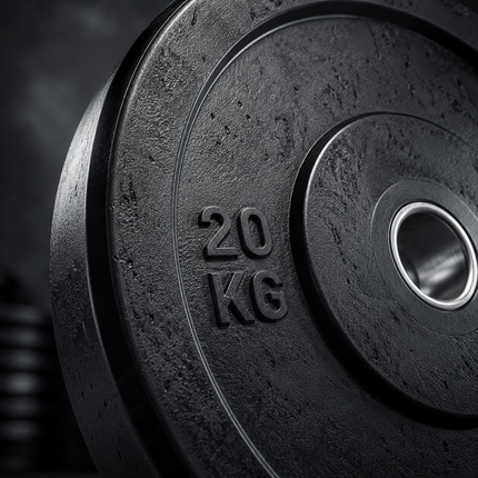 Pack of 2 Rubber Weight Plates Barbell Discs Dumbbell Weights Strength Training Gym Lifting Plates for Home Workout
