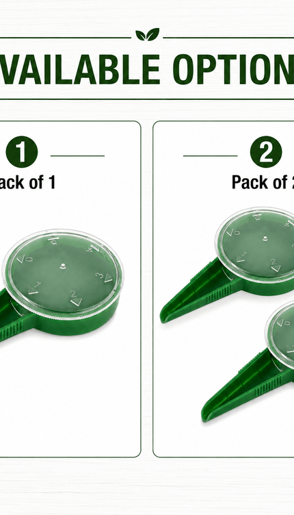 Seed Sower Dispenser with 5 Adjustable Dial Settings, Handheld Garden Seeder Spreader for Flower, Grass, Vegetable and Small Seeds, Easy Planting Tool
