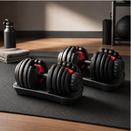 Adjustable Quick Dial Dumbbell Set-Home Training