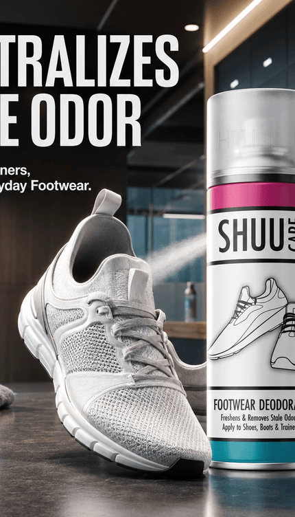 Shoe & Boot Deodorant Spray 250ML Odour Remover Foot Smell Neutralizer Fresh Fragrance Spray for Trainers Shoes Boots Gym Sports Footwear Hygiene Care