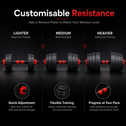6-in-1 Adjustable Weight Set