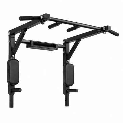 Wall Mounted Pull Up Bar & Dip Station – Power Tower Home Gym | Upper Body Strength Training Station