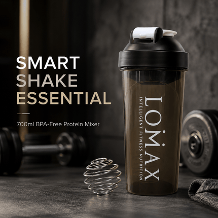 700ml Protein Shaker Bottle with Mixing Ball, BPA-Free Leak-Resistant Sports Drink Mixer Cup for Protein Powder, BCAA and Creatine, Portable Gym Fitness Workout Bottle for Men and Women and Travel Use