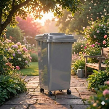 30L Wheelie Recycling Bin – Lid & Wheels