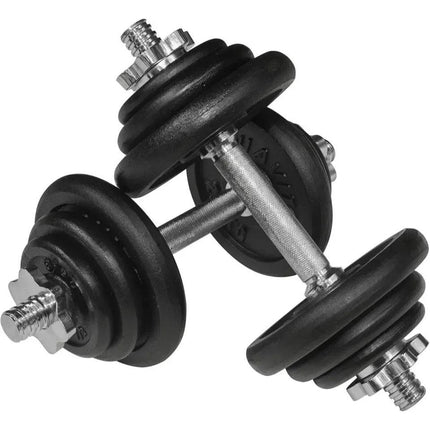 15-50kg Cast Iron Adjustable Dumbbell Weight Barbell Set for Men Women Home Gym Fitness Strength Training Muscle Building Exercise Equipment Indoor Workout