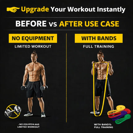 5-Level Heavy Duty Resistance Bands Set