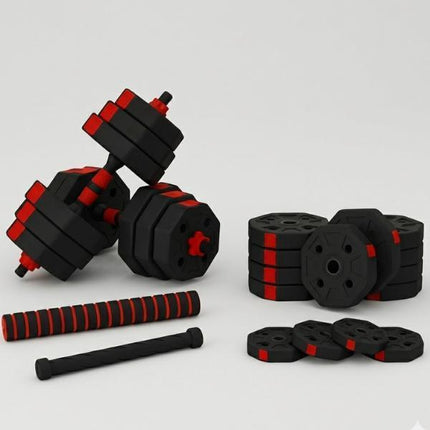 Adjustable Octagonal Dumbbell Set-Red
