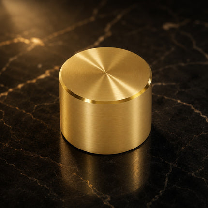 Universal Dimmer Light Switch Knob Polished Brass Gold Replacement Rotary Control Dial for Lamps Wall Switches Home Lighting Repair Accessory Easy Fit Durable Decorative Hardware Classic Round Design
