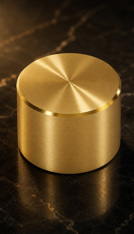 Polished Brass Gold Effect Dimmer Switch Knob
