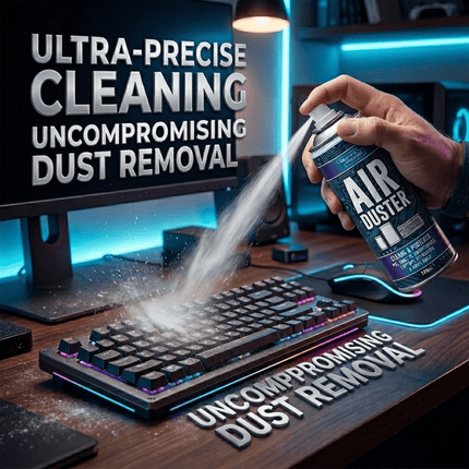 Air Duster Spray Compressed Can 200ML Laptop PC Keyboard Printer Gadget Cleaner Dust Removal Spray for Electronics Home Office Computer Maintenance