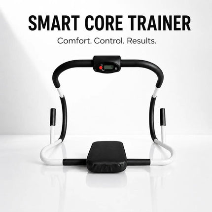 Ab Roller Crunch Trainer Machine with Padded Headrest Home Gym Workout Fitness Strength Training