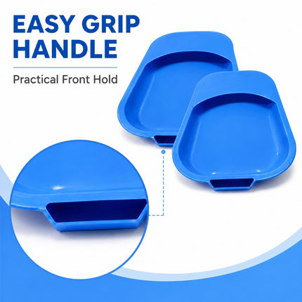 Unisex Bed Pan with Handle 32cm Portable Toilet Urinal for Elderly, Disabled & Bedridden Patients Spill-Resistant Commode