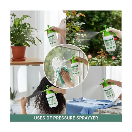 1L/3L Garden Pressure Sprayer Portable Hand Pump Bottle for Chemicals, Weed Killer, Fertilizers, Pesticides, Watering Plants, Lightweight Outdoor Spray Tool for Lawn, Garden, Patio, Plant Care