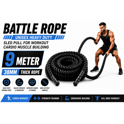 38mm Heavy Duty Battle Rope