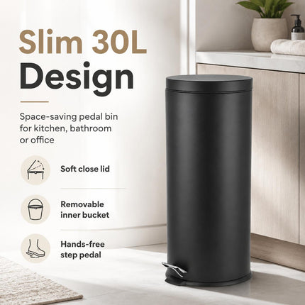 Stainless Steel Pedal Bin – Multi Compartment Recycling Waste Bin