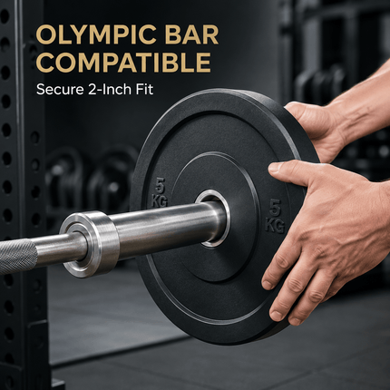 Rubber Weight Plates Barbell Discs Dumbbell Weights Strength Training Gym Lifting Plates for Home Workout
