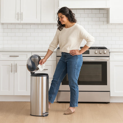 12L Stainless Steel Pedal Bin