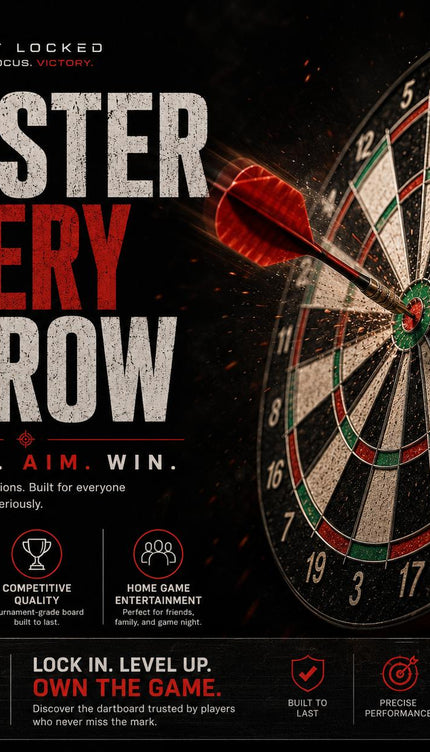 17" Double Sided Dart Board Set with 6 Darts for Indoor Play Classic Round Target Game for Family Fun & Parties Easy to Hang & Clear Scoring Layout