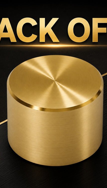 Polished Brass Gold Effect Dimmer Switch Knob