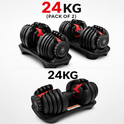 Adjustable Quick Dial Dumbbell Set-Home Training