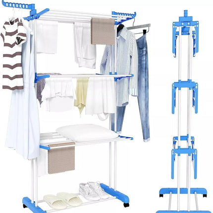 Extra Large Foldable Clothes Drying Rack – 24M Indoor & Outdoor Airer