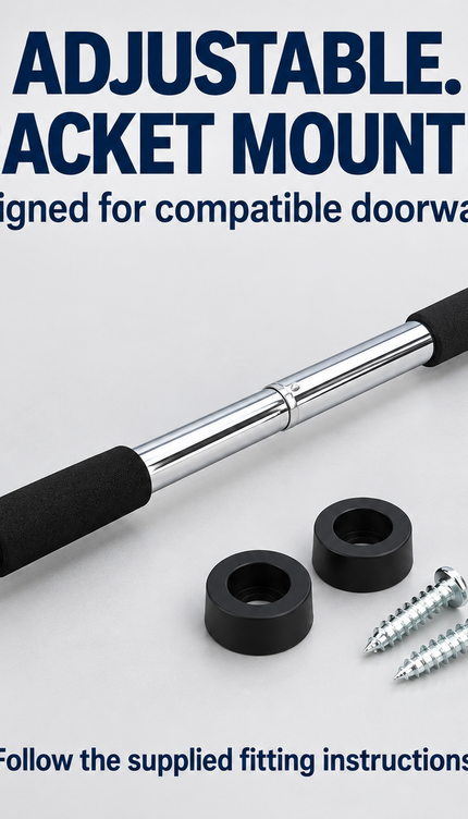 Adjustable Doorway Pull-Up & Chin-Up Bar for Home Gym