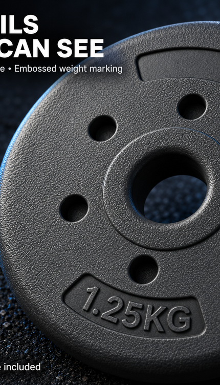 1.25kg Single Weight Plate for Dumbbell & Barbell