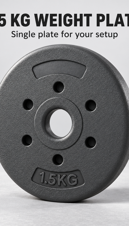 1.5kg Single Weight Plate for Dumbbell & Barbell