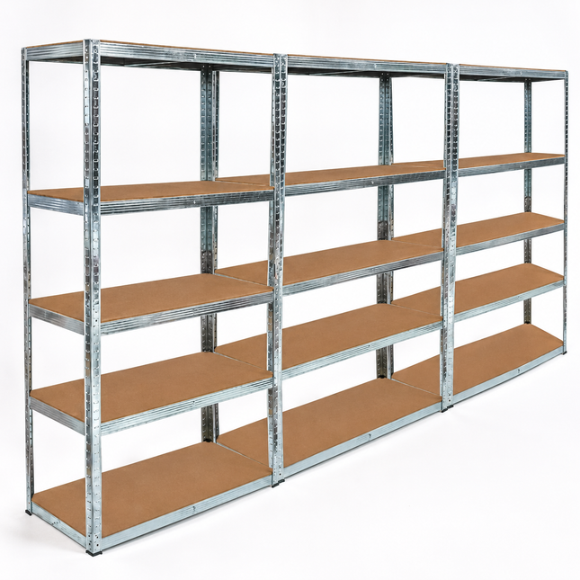 5 Tier Steel Garage Shelving Unit – Silver