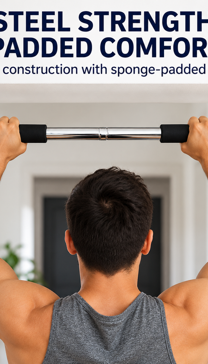Adjustable Doorway Pull-Up & Chin-Up Bar for Home Gym