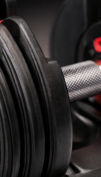 24kg Adjustable Quick Dial Dumbbell with Storage Tray