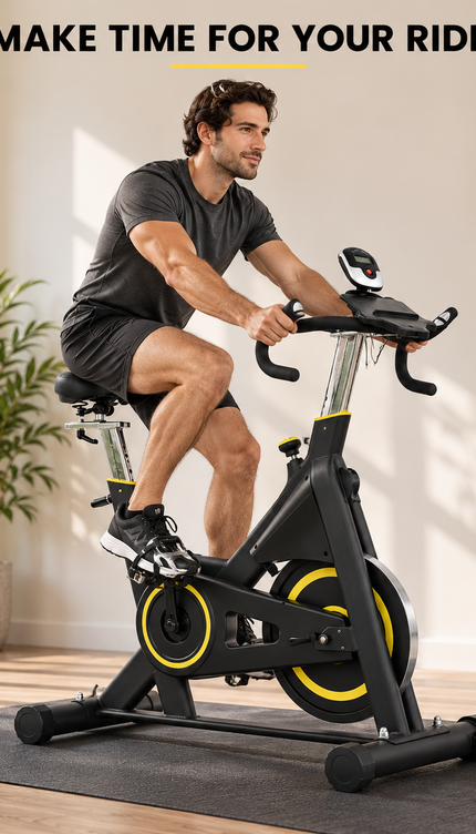 Magnetic Exercise Bike with 15kg Flywheel for Home Gym