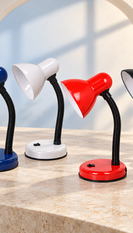 Flexible Neck Table Lamp E27 40W for Study & Office