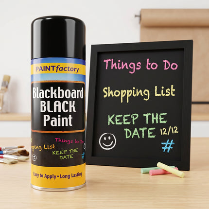 Blackboard Black Spray Paint Long Lasting Black Matt finish Spray Paint - 400ml