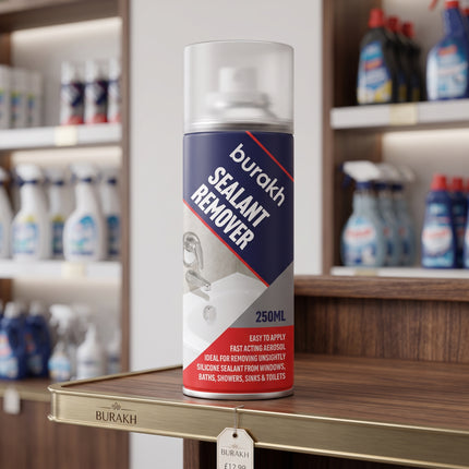 Sticker & Label Remover Aerosol Spray 250ml – Quick Drying & Easy Removal