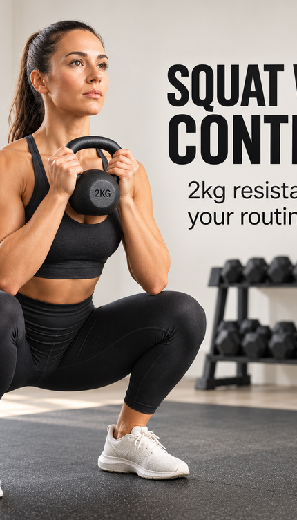Kettlebell Weights 2KG Black Vinyl Coated Cement
