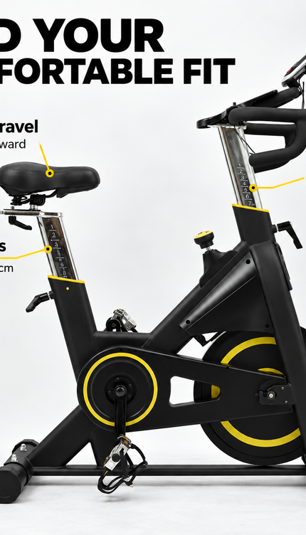 Magnetic Exercise Bike with 15kg Flywheel for Home Gym